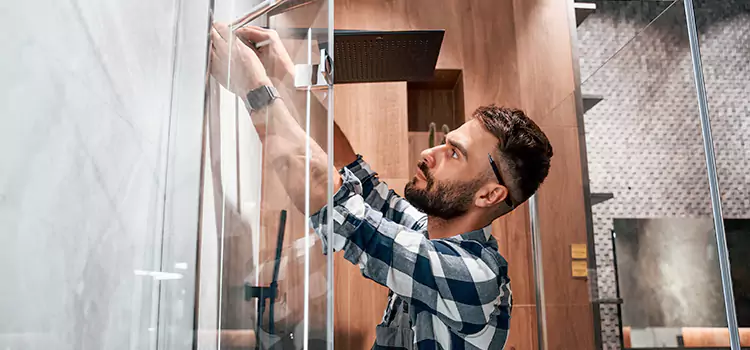 Replace Shower Doors with Frameless Franklin Farm