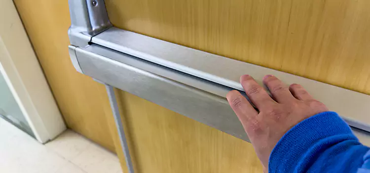 Installing a Push Bar on a Door Franklin Farm